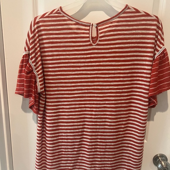 Terra & Sky Striped Short Sleeve Top size 1X - Picture 11 of 16